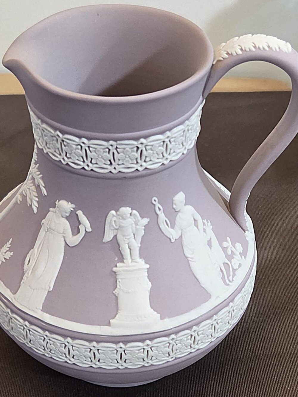 Wedgwood Lilac Jasperware 5" Etruscan Jug